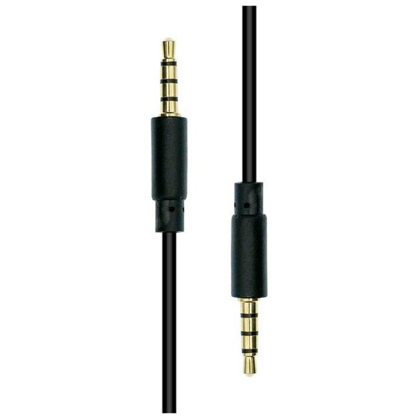 ProXtend Mini-Jack 4-pin Slim Cable M-M Black 0,5M 12745145 5714590026863