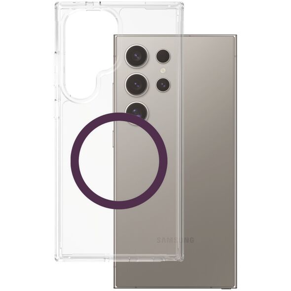 Etui CARE by PanzerGlass Flagship Urban   Combat Purple QI do Samsung Galaxy S25 Ultra przezroczysty