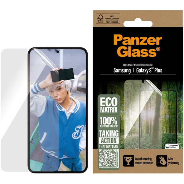 Szkło hartowane PanzerGlass Eco Matrix    Ultra-Wide Fit do Samsung Galaxy S25+