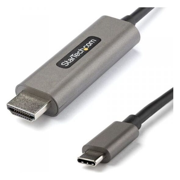 Kabel USB StarTech USB-C - HDMI 1 m Czarno-szary (CDP2HDMM1MH)