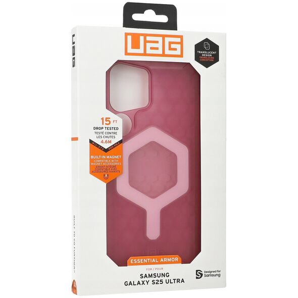 UAG Urban Armor Gear futerał ESSENTIAL ARMOR MAGNET z wbudowanym modułem magnetycznym do SAMSUNG S25 Ultra 5G berry