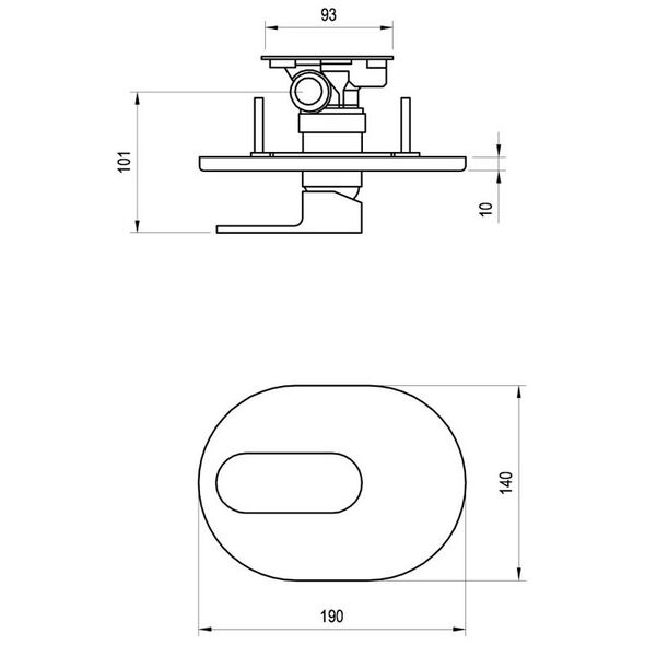 Bateria prysznicowa Ravak CR chrom (X070057)