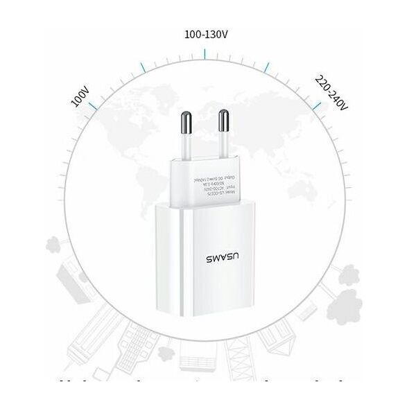 Ładowarka Usams T18 1x USB-A 2.1 A (CC075TC01)