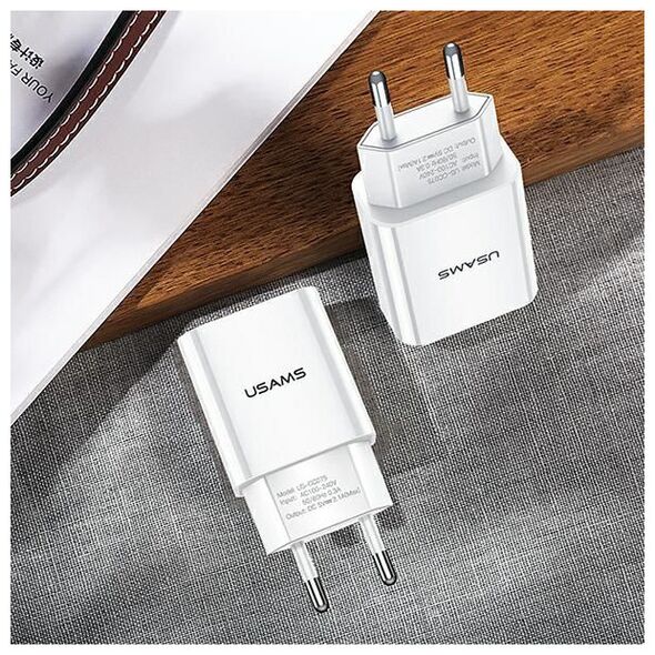 Ładowarka Usams T18 1x USB-A 2.1 A (CC075TC01)