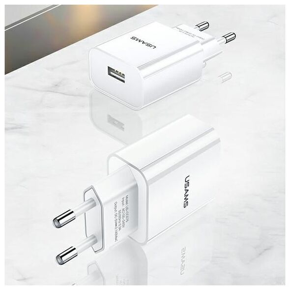 Ładowarka Usams T18 1x USB-A 2.1 A (CC075TC01)