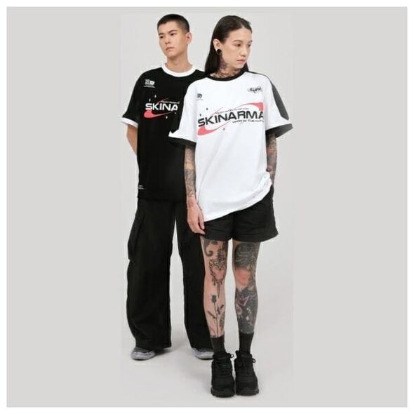 T-shirt Skinarma Halo M biały