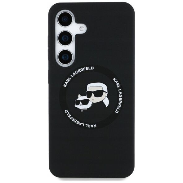 KARL LAGERFELD futerał do SAMSUNG S25 Plus KLHMS25MSKCHTCK (Magnetic Silicone Double Heads) czarny