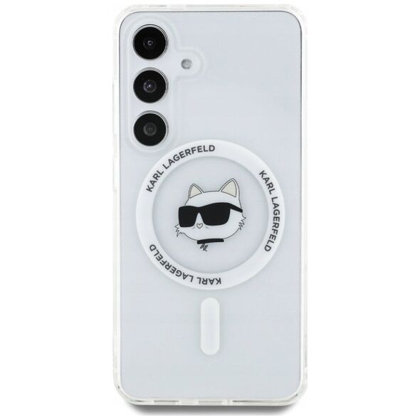 KARL LAGERFELD futerał do SAMSUNG S25 Plus KLHMS25MHLSCHH (Magnetic IML Metal Choupette Head) biały