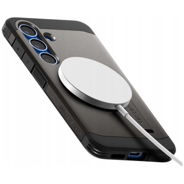 Etui Spigen Tough Armor MagSafe do        Samsung Galaxy S25+ szary