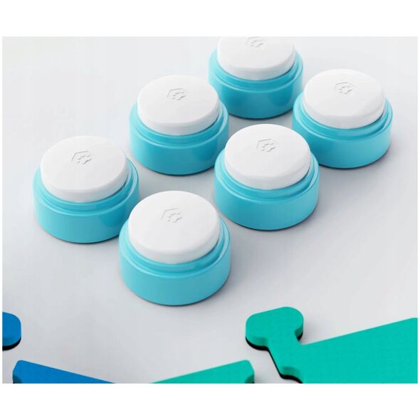 FluentPet - Connect Get Started Expansion Kit - zestaw 6 przycisków z piankowymi matami oraz naklejkami do komunikacji z psem / kotem do systemu Connect