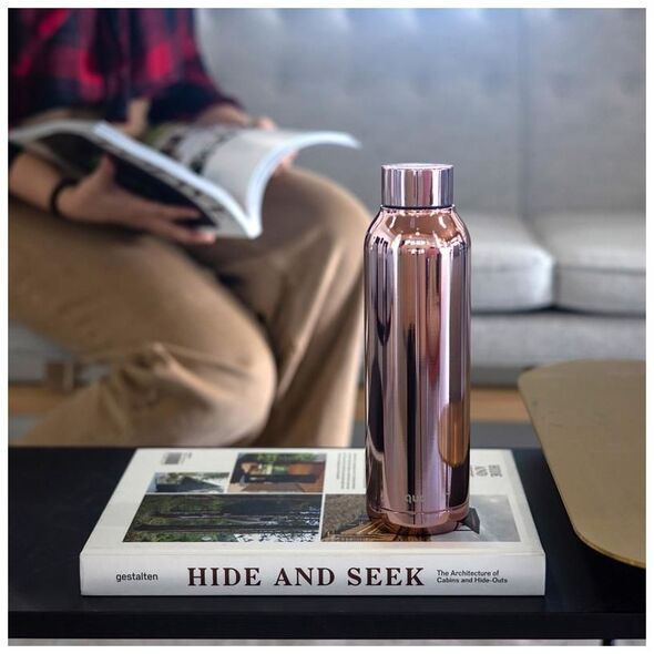 Quokka Quokka Solid - Butelka termiczna ze stali nierdzewnej 630 ml (Sleek Rose Gold)