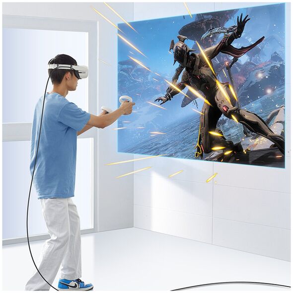 Ugreen US551 angled cable USB-C - USB-C 60W / data transmission with support for VR goggles 5m black