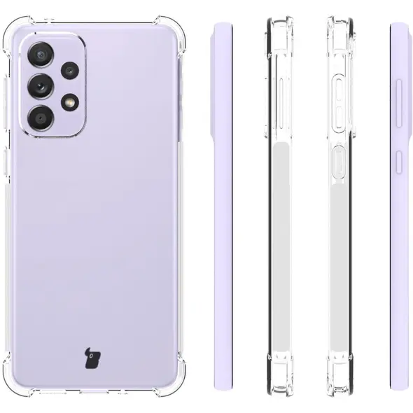 Bizon Case Clear Pack case + 2x screen glass + lens glass Samsung Galaxy A33 5G clear
