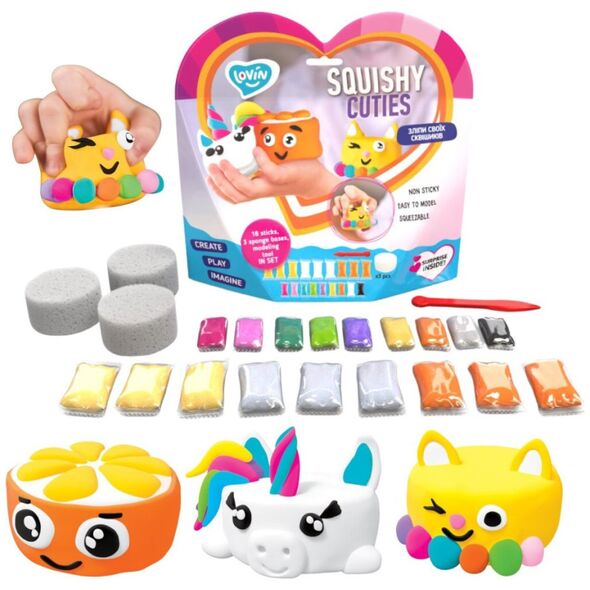 Zestaw z lekka ciastolina Squishy Cuties 70131