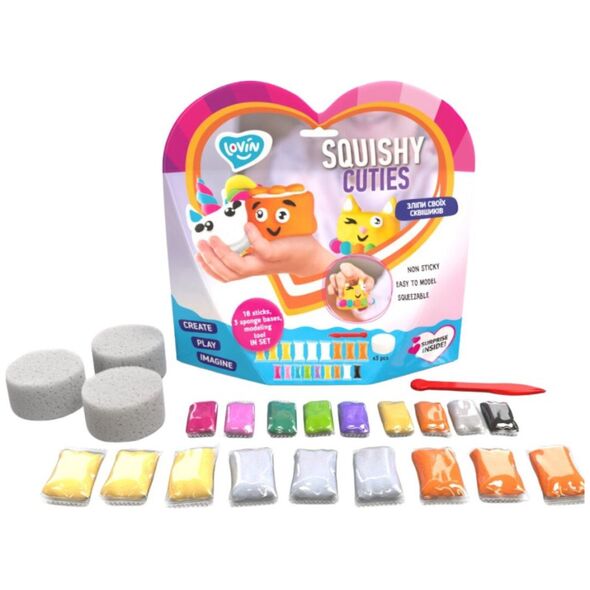 Zestaw z lekka ciastolina Squishy Cuties 70131