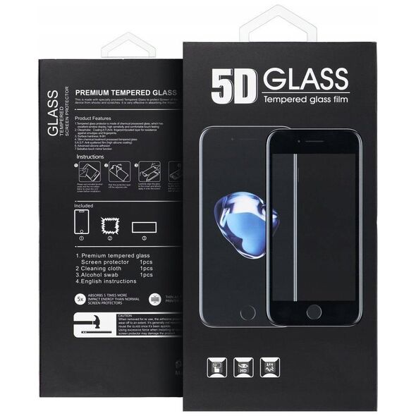 5D Full Glue Tempered Glass - do Xiaomi Redmi Note 14 Pro+ 5G czarny