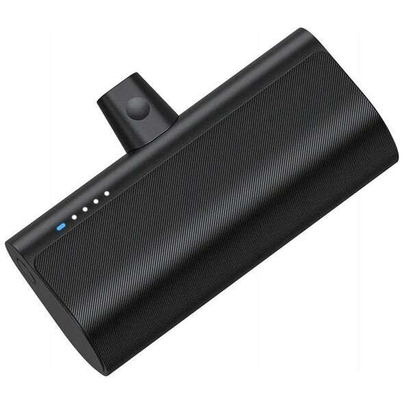 BLUE STAR powerbank 5000 mAh z wbudowanym złączem Lightning 2,1A W0556P czarny