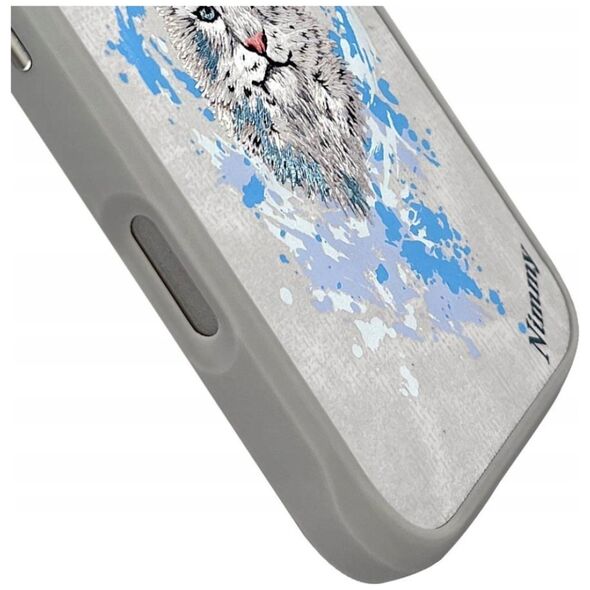 Etui Nimmy Wilk do iPhone 16 Pro Max      jasnoszary