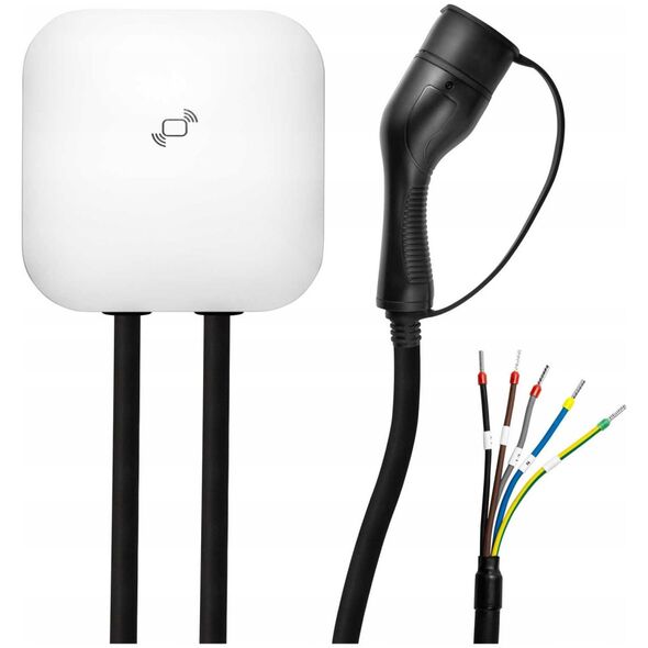 Ładowarka Akyga Stacja ładowania do samochodów elektrycznych Wallbox Akyga AK-EC-21 Type2 3-fazy 16A 11kW 5m