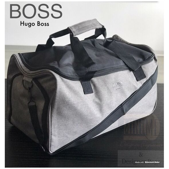Hugo Boss Hugo Boss, Hugo Boss, Πολυεστέρας, Τσάντα, Γυμναστήριο, Γκρι, Ανδρικά Ανδρικά 13423495 8005610687292