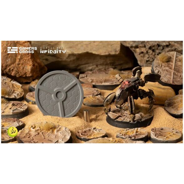 Gamers Grass Gamers Grass: Infinity - Dunes of Bourak - Round 40mm (4x) 13674200 738956791108