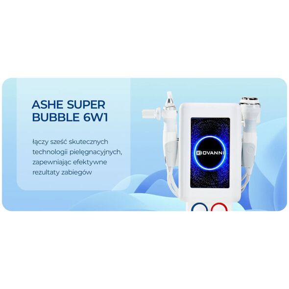 Activeshop Kombajn kosmetyczny Giovanni 6w1 Ashe Super bubble