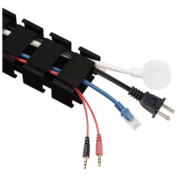 LogiLink LogiLink Flex. Kabelkanal - Klemmvers. - 1347x129mm schwarz