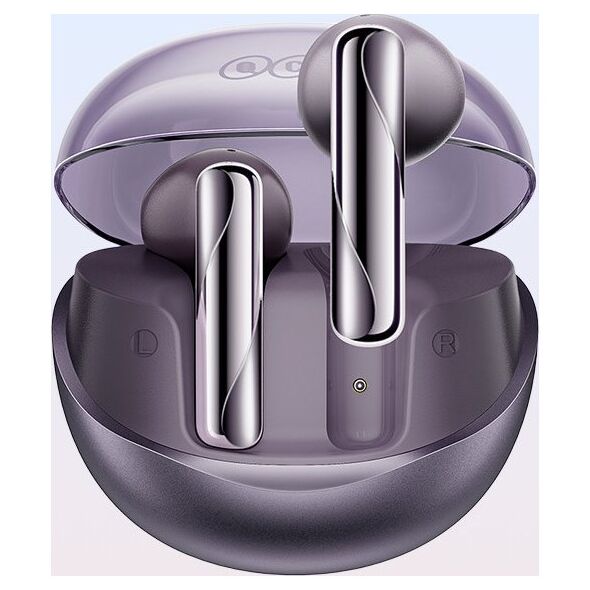 QCY T32 Słuchawki AilyBuds Clear TWS fioletowe