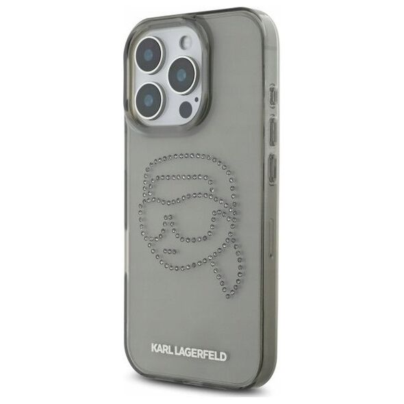 Karl Lagerfeld KLHCP16XHKHDCELK iPhone    16 Pro Max 6.9" czarny/black hardcase IML Rhinestones Karl Head