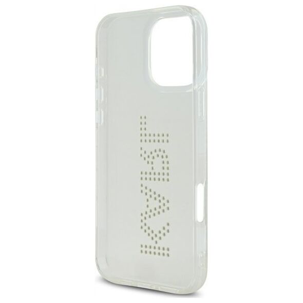 Karl Lagerfeld KLHCP16XHKLSTDCT iPhone    16 Pro Max 6.9" przezroczysty/transparent hardcase IML Rhinestones Logo