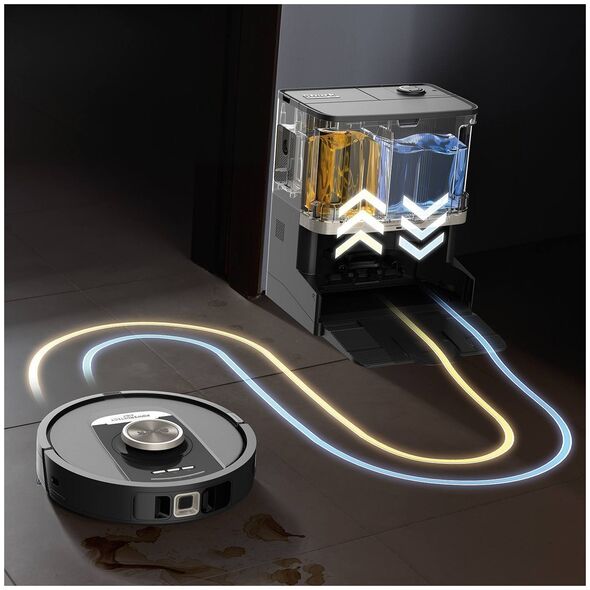 Shark RV2800ZEEU robot vacuum cleaner with mopping function, black