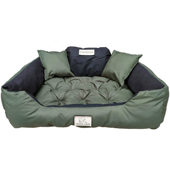 AIO FACTORY Legowisko personalizowane KINGDOG 115x95 zielone