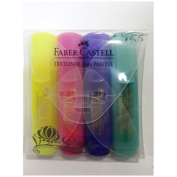 Faber-Castell Zakreślacz 1546 pastelowe 4 kolory (154610 FC)