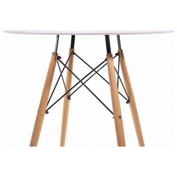 Mufart Okrągły stół ETT do kuchni, jadalni, salonu 90cm - Biały