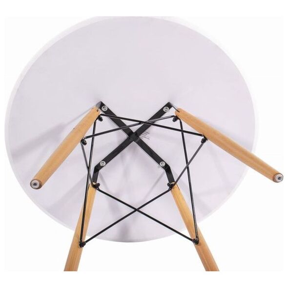 Mufart Okrągły stół ETT do kuchni, jadalni, salonu 90cm - Biały