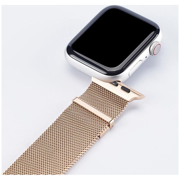 Dux Ducis Dux Ducis Magnetic Strap pasek do Watch 7 / 6 / 5 / 4 / 3 / 2 / SE (41 / 40 / 38mm) magnetyczna opaska złoty (Milanese Version)