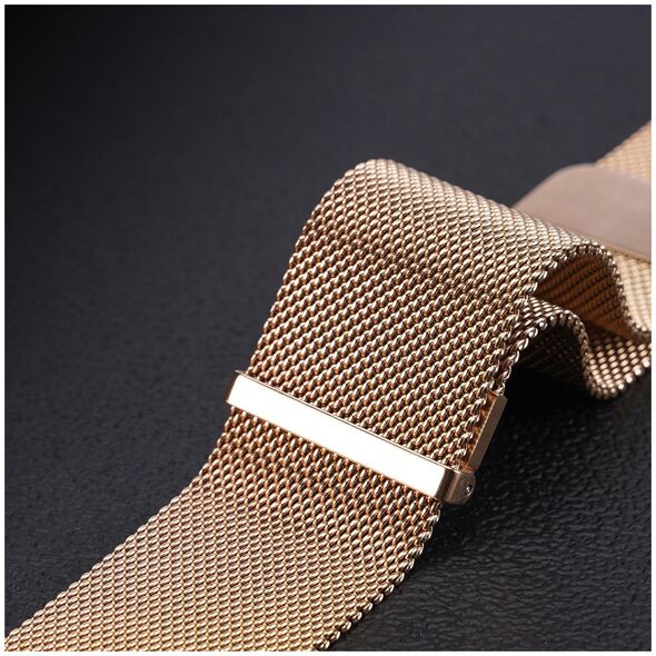 Dux Ducis Dux Ducis Magnetic Strap pasek do Watch 7 / 6 / 5 / 4 / 3 / 2 / SE (41 / 40 / 38mm) magnetyczna opaska złoty (Milanese Version)