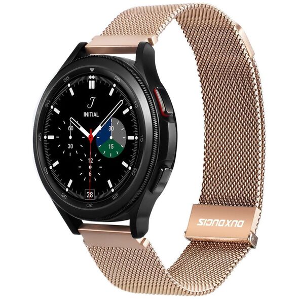 Dux Ducis Dux Ducis Magnetic Strap pasek do Samsung Galaxy Watch / Huawei Watch / Honor Watch / Xiaomi Watch (22mm band) magnetyczna opaska złoty (Milanese Version)