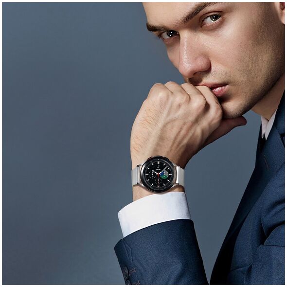 Dux Ducis Dux Ducis Magnetic Strap pasek do Samsung Galaxy Watch / Huawei Watch / Honor Watch (20mm band) magnetyczna opaska srebrny (Milanese Version)