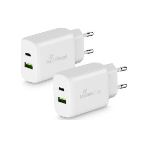 Ładowarka MediaRange POWER ADAPTER USB/USB-C 25W/MRMA112 MEDIARANGE
