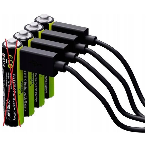 Verico Verico LoopEnergy Li-Ion Akku AA2550, USB-C, 4er Pack retail