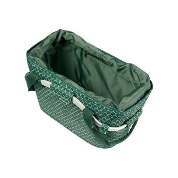 Torba na bagażnik BASIL FLAIR CARRY ALL REAR BASKET, MIK z adapterem do mocowania, 22L, Wodoodporna, Green (NEW 2025)