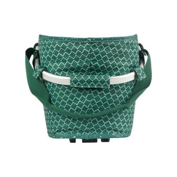 Torba na bagażnik BASIL FLAIR CARRY ALL REAR BASKET, MIK z adapterem do mocowania, 22L, Wodoodporna, Green (NEW 2025)