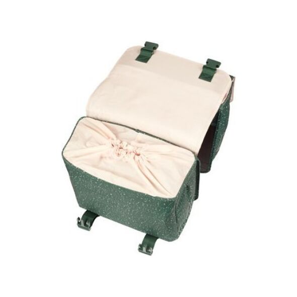Sakwy BASIL FLAIR DOUBLE BICYCLE BAG, HOOK-ON, 35L, Wodoodporna, Green (NEW 2025)