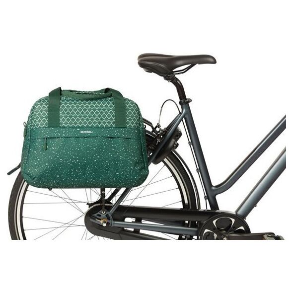 Torba BASIL FLAIR CARRY ALL BICYCLE BAG, HOOK-ON, 18L, Wodoodporna, Green (NEW 2025)