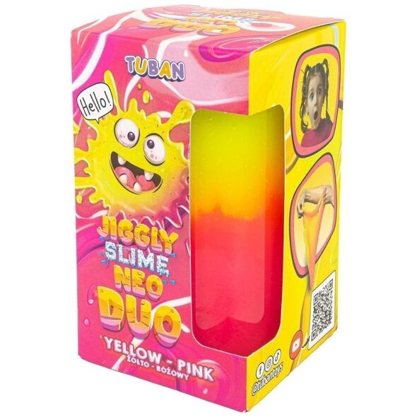 Jiggly Slime Neo Duo żółto-różowy 430g