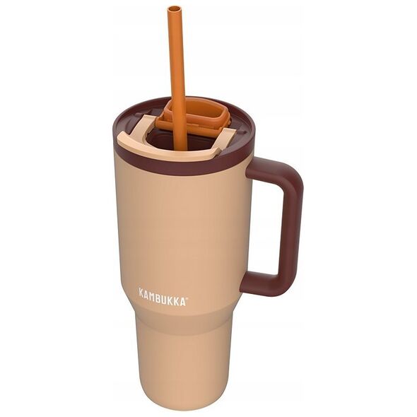 Kubek termiczny z teleskopową słomką Kambukka Rio Tumbler 950ml Almond Dream