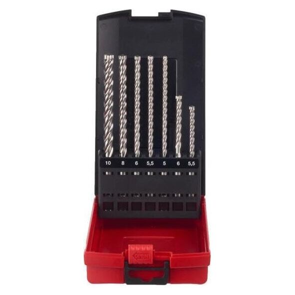 Wiertło Zestaw wierteł Milwaukee 4932478627 DS-Plus MX4, 4-ostrzowe, 5 - 10 mm 7 sztuk