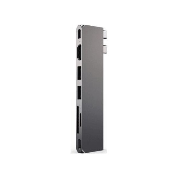 HUB USB Satechi Satechi Pro Hub Slim - aluminiowy hub z podwójnym USB-C do MacBook (USB 4, HDMI, 2x USB-A, SD/microSD, USB-C) (space grey)