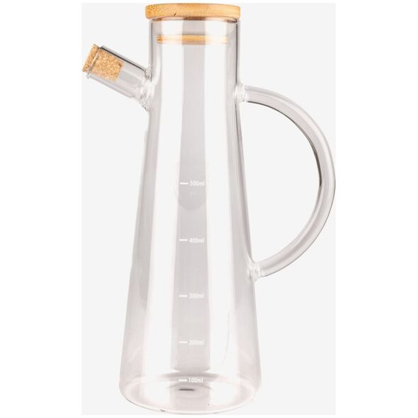 Scandinavian Home Oljekanna Home - H23,5 Ø10cm, 500 ml - Borosilikatglas/Kork/Trä - Klar 14050543 7340156419688
